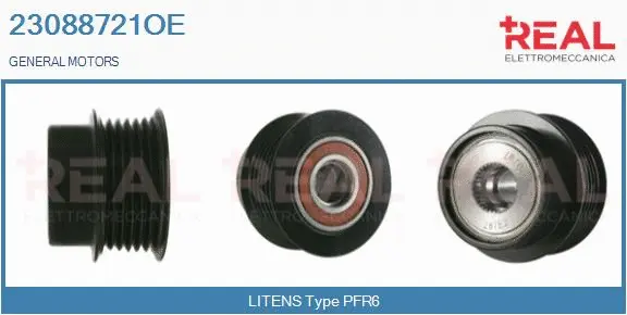 Belt Pulley, alternator (23088721OE)