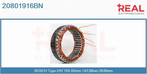 Stator, alternator (20801916BN)