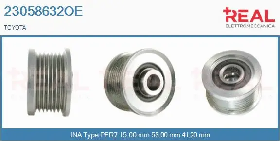 Belt Pulley, alternator (23058632OE)