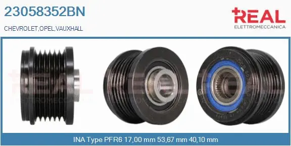 Belt Pulley, alternator (23058352BN)
