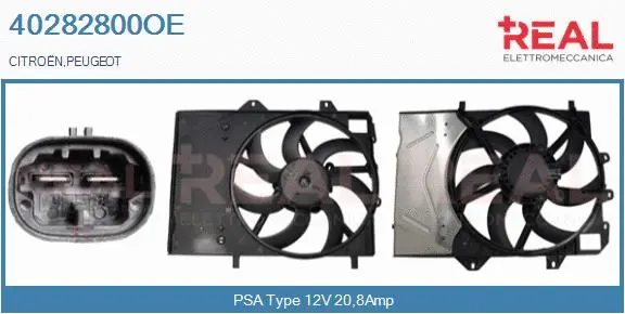 Electric Motor, radiator fan (40282800OE)
