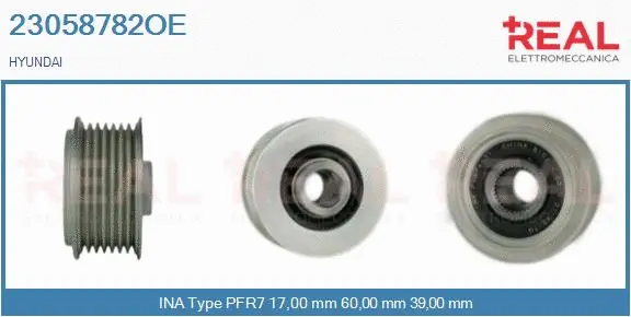 Belt Pulley, alternator (23058782OE)