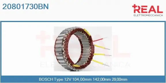 Stator, alternator (20801730BN)