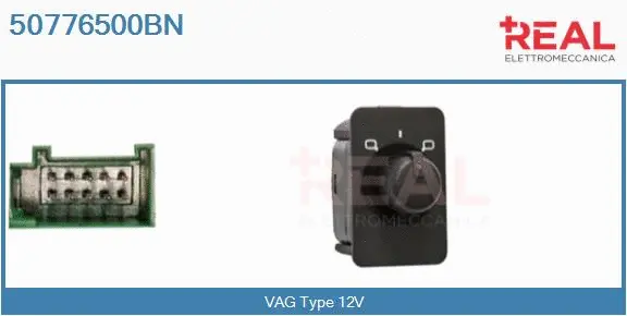 Switch, exterior rearview mirror adjustment (50776500BN)