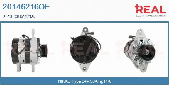 Alternator (20146216OE)