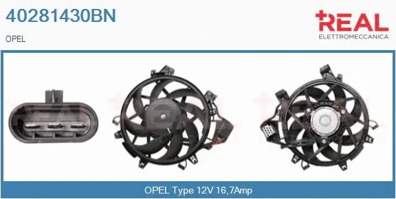 Electric Motor, radiator fan (40281430BN)