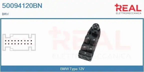Switch, window regulator (50094120BN)