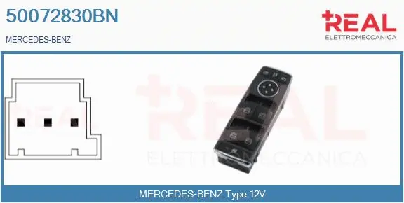Switch, window regulator (50072830BN)