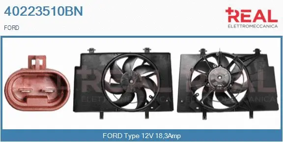 Electric Motor, radiator fan (40223510BN)