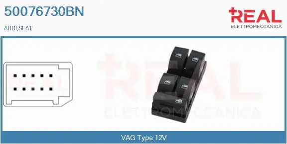 Switch, window regulator (50076730BN)