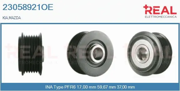 Belt Pulley, alternator (23058921OE)