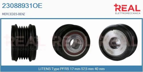 Belt Pulley, alternator (23088931OE)