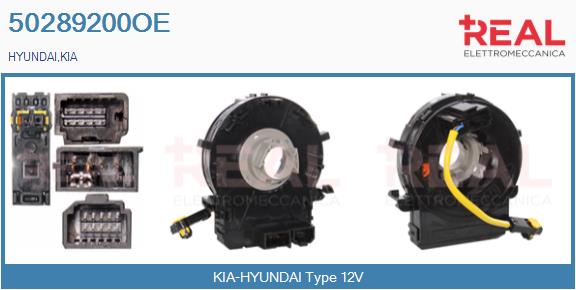 Clockspring, airbag (50289200OE)