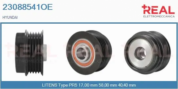 Belt Pulley, alternator (23088541OE)