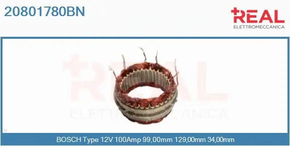 Stator, alternator (20801780BN)
