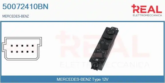 Switch, window regulator (50072410BN)