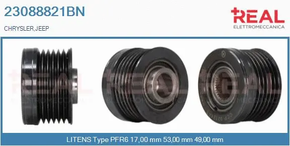 Belt Pulley, alternator (23088821BN)