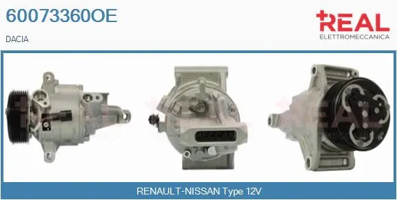 Compressor, air conditioning (60073360OE)