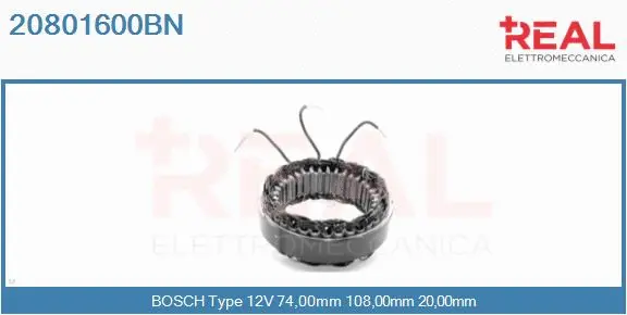 Stator, alternator (20801600BN)