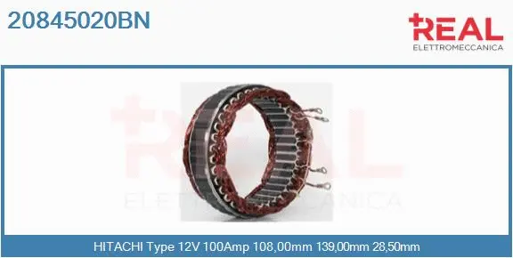 Stator, alternator (20845020BN)