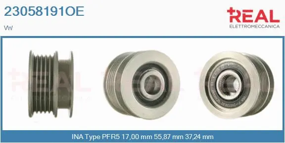 Belt Pulley, alternator (23058191OE)