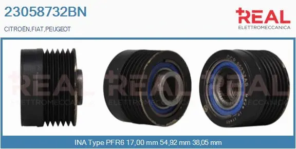 Belt Pulley, alternator (23058732BN)