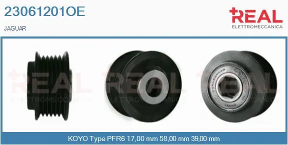 Belt Pulley, alternator (23061201OE)