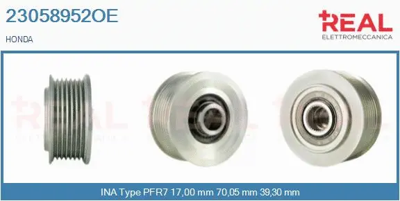 Belt Pulley, alternator (23058952OE)