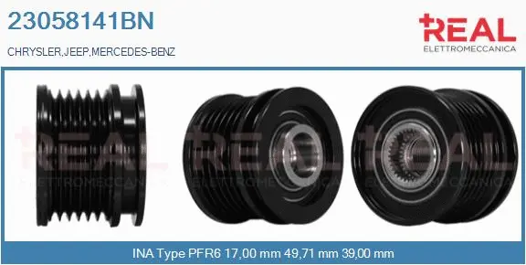 Belt Pulley, alternator (23058141BN)