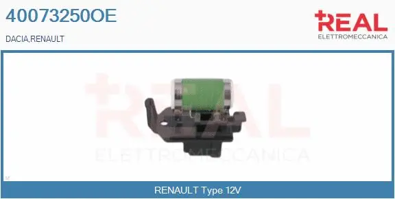 Series resistor, electric motor (radiator fan) (40073250OE)