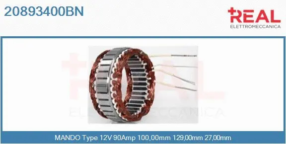 Stator, alternator (20893400BN)