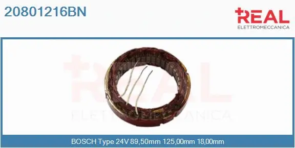 Stator, alternator (20801216BN)