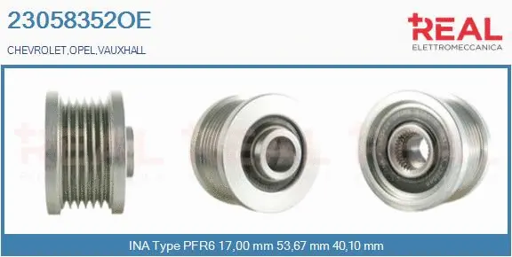 Belt Pulley, alternator (23058352OE)