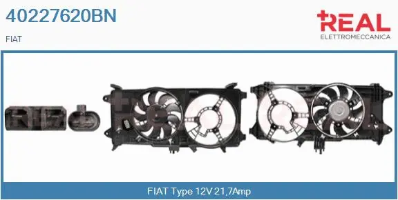 Electric Motor, radiator fan (40227620BN)