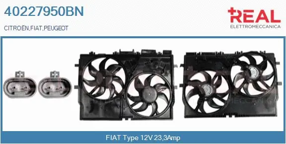 Electric Motor, radiator fan (40227950BN)