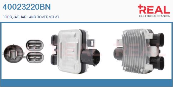 Series resistor, electric motor (radiator fan) (40023220BN)