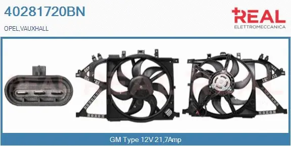 Electric Motor, radiator fan (40281720BN)