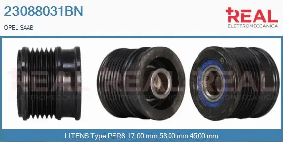 Belt Pulley, alternator (23088031BN)