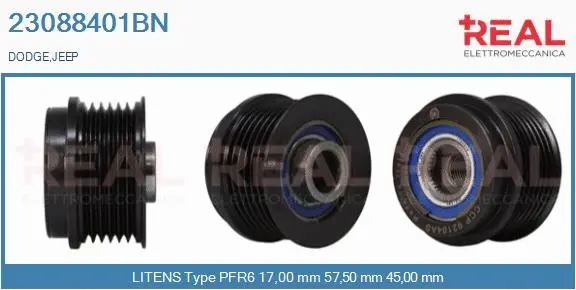 Belt Pulley, alternator (23088401BN)
