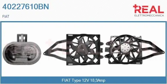 Electric Motor, radiator fan (40227610BN)