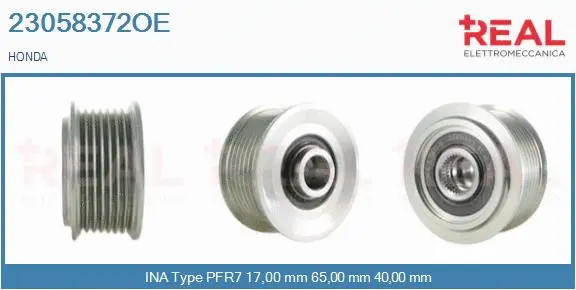 Belt Pulley, alternator (23058372OE)