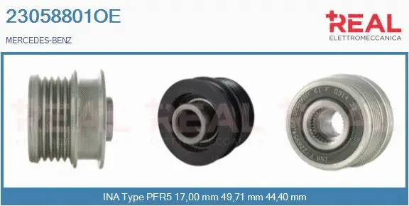 Belt Pulley, alternator (23058801OE)