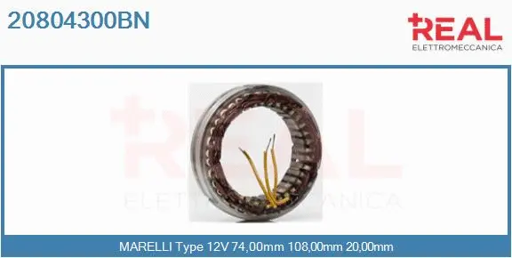 Stator, alternator (20804300BN)
