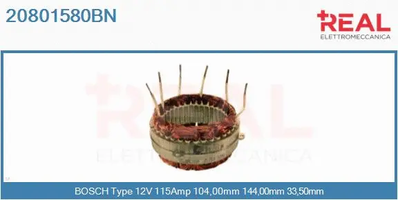 Stator, alternator (20801580BN)