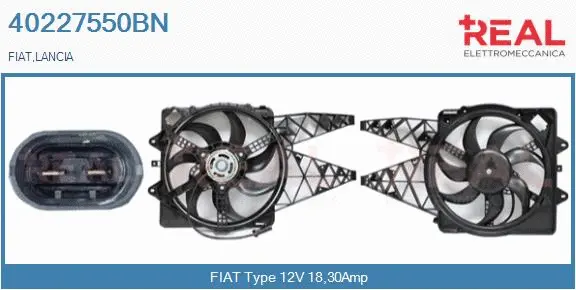 Electric Motor, radiator fan (40227550BN)
