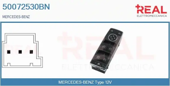 Switch, window regulator (50072530BN)