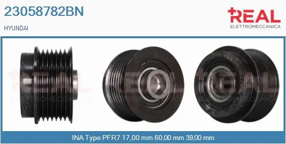 Belt Pulley, alternator (23058782BN)