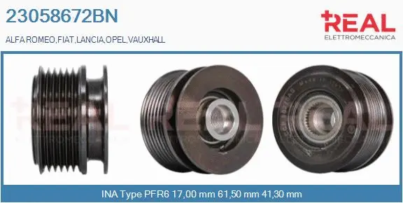 Belt Pulley, alternator (23058672BN)