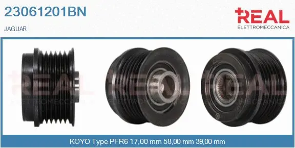 Belt Pulley, alternator (23061201BN)