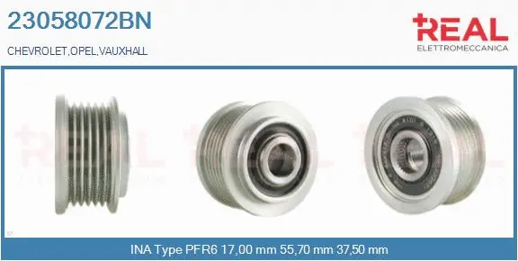 Belt Pulley, alternator (23058072BN)